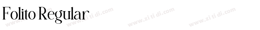 Folito Regular字体转换